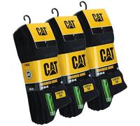 Caterpillar 15 Paar Business Socken - Wadenlang - Komfort - Baumwolle (Schwarz, 35-38)