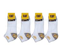 Caterpillar CAT 12 Paar WORK SNEAKERS ArbeitsSneaker Sneaker ArbeitsSocken Socken Strümpfe Größe 39-50 (39-42, 12 Paar Weiß)