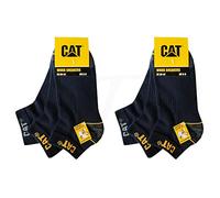 Caterpillar CAT 6 Paar WORK SNEAKERS ArbeitsSneaker Sneaker ArbeitsSocken Socken Strümpfe Größe 39-50 (39-42, 6 Paar Blau)