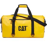 Caterpillar CAT 84959-42 wasserdichte Reisetasche - Robuste Duffel Bag aus Tarpaulin - 45L Sporttasche & Lifestyle-Accessoire -Praktischer Tagesrucksack-Ersatz - Schwarz/Gelb (Yellow)
