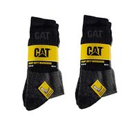 Caterpillar CAT 9/12 Paar Heavy Duty (Schwerlast) Arbeitssocken, Schwarz in 39-42/43-46 (43-46, 6 Paar Schwarz)