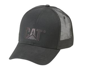 Caterpillar Erhöhtes Logo Baumwolle Unisex Erwachsene Schwarze Baseballmützen Einheitsgröße