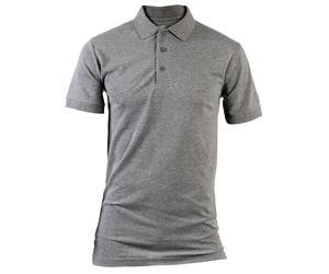 Caterpillar Essentials Baumwoll Herren Polo-Shirt in Grau 2XL