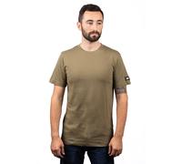 Caterpillar Essentials Kurzarm-Baumwoll-Herren T-Shirt in Grün S