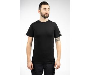 Caterpillar Essentials Kurzarm Baumwollshirt Herren Schwarz XL