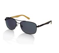 Caterpillar Herren Sonnenbrille CTS-8023 004P Matte Black/Solid Smoke Polarisiert, Schwarz