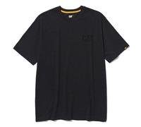 Caterpillar Herren-T-Shirt mit Markenlogo (normale und große Größen), Pitch Black Heather, XL
