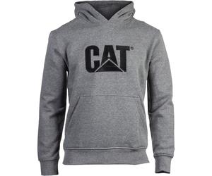 Caterpillar Marken Baumwolle Herren Grauer Kapuzenpullover L