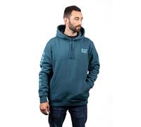 Caterpillar Markenbanner Baumwolle Herren Blau Kapuzenpullover M