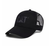 Caterpillar Unisex Cap Raised Logo Mesh Kappe, Schwarz, Einheitsgröße