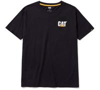 Caterpillar W05324 Markenzeichen Baumwoll Herren Schwarz T-Shirt S