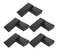 CATIEBYE 10 Stück Rechteckige Uhrenbox aus Schwarzem Karton mit 1 Fach zur Sicheren Aufbewahrung und Elegantem Design für Persönliche Anlässe und Reise