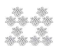 CATIEBYE 15 Stück Strass Haarnadeln mit Wirbelmuster aus Legierung Weiße Schneeflocken Haarspangen für Hochzeit Abschlussball und Brautfrisur Robust und Funkelnd