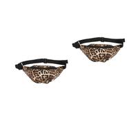 CATIEBYE 2 Stück Packung Leoparden-gürteltasche Für Damen Leoparden Geldbörse Hüfttasche Für Damen Hippe Bauchtasche Für Unterwegs Sportliche Umhängetasche Reise-umhängetaschen Für Pu