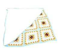 CATIEBYE Gehäkeltes Blaues Haarbandana aus Stoff für Damen Weiches und Schweißabsorbierendes Stirnband Modisches Kopftuch für Schule und Alltag Modernes Design