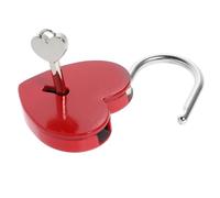 CATIEBYE Kleines Herzförmiges Vorhängeschloss aus Zinklegierung mit Schlüssel Kompakt und Robust als Schmuckkästchenschloss oder Kofferverschluss für Reisen