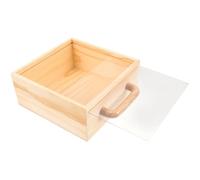 CATIEBYE Tragbare Aufbewahrungsbox Dekorative Vintage Schmuckkiste und Glas mit Griff Multifunktionale Ordnungshilfe für Schmuck und Kleine Gegenstände
