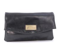 Catwalk Collection Handbags - Damen Leder Umhängetasche - Crossbody Bag Klein - Abendtasche - Clutch mit Abnehmbarer Schultergurt - Hannah - Schwarz