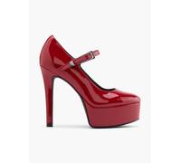 Catwalk Mary Jane Spangenpumps Rot, Damen, Größe: 37