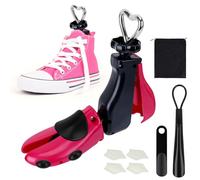 CAUTIOUS Schuhspanner Herren und Damen, verstellbarer Stiefelspanner, Plastik Schuhdehner, Stiefelspanner mit Schuhlöffel für Einstellbare Länge und Breite(1 Stück, 35-42)