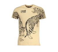Cavalli Class Herren-T-Shirt aus Baumwolle, Beige, Beige, XL