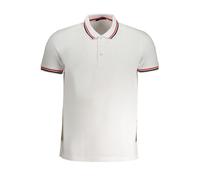 Cavalli Class Bianco Baumwoll Herren-Polohemd 2XL