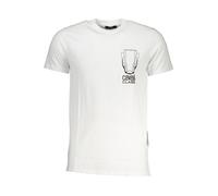 Cavalli Class Bianco Baumwoll Herren T-Shirt L