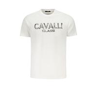 Cavalli Class Bianco Baumwoll Herren T-Shirt M