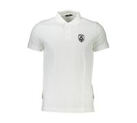 Cavalli Class Bianco Baumwoll-Polo für Herren XL