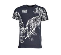 Cavalli Class Blaues Tiger T-Shirt - Größe: XL