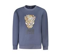 Cavalli Class Blu Polyester Damen Sweatshirt M