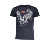 Cavalli Class Blue Tiger Graphic T-Shirt Herren - Größe: L