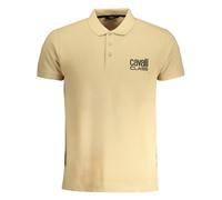 Cavalli Class Bold Logo Beiges Polo-Shirt XL