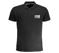 Cavalli Class Bold Logo Schwarzes Poloshirt 2XL