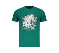 Cavalli Class Cavalli Kurzarm TShirt Rundhals mit Logo Druck - Größe: XL