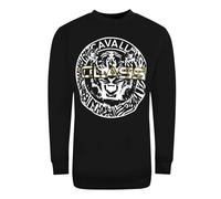 Cavalli Class Damen-sweatshirt Mit Großem Kreislogo, Schwarz M