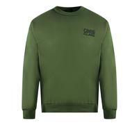 Cavalli Class Drucklogo Olivenpullover M