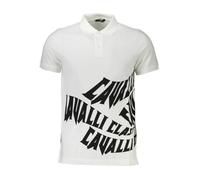 Cavalli Class Elegance Polo Weiß - Größe: XL