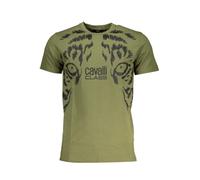 Cavalli Class Grün Tiger T-Shirt - Größe: XL