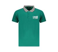 Cavalli Class Grünes Baumwoll-Herren Poloshirt 2XL