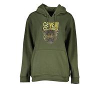 Cavalli Class Kapuzen-Fleece-Sweatshirt mit Logo-Print - Größe: L
