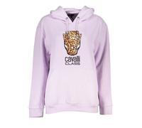 Cavalli Class Kapuzen-Fleecepullover mit Logo-Print - Größe: 2XL
