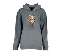 Cavalli Class Kapuzen-Sweatshirt Fleece Print Logo - Größe: L