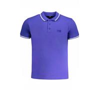 Cavalli Class Kontrast-Poloshirt mit Stickerei und Logo - Größe: L