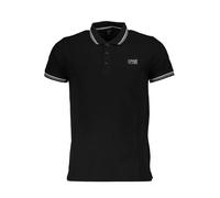 Cavalli Class Kurzarm Poloshirt mit Kontrast und Logo - Größe: M