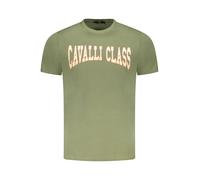 Cavalli Class Kurzarm TShirt Logo Rundhals Druck - Größe: M