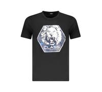 Cavalli Class Kurzarmshirt Logodruck Rundhals T-Shirt TXT60P - Größe: M