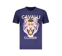 Cavalli Class Kurzarmshirt mit Logodruck und Rundhals - Größe: 2XL