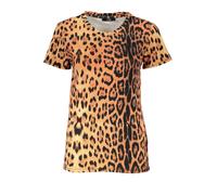 Cavalli Class Leopard T-Shirt High Low Design - Größe: XS