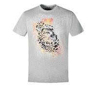 Cavalli Class Leopardenmuster Silhouette Graues T-Shirt XL